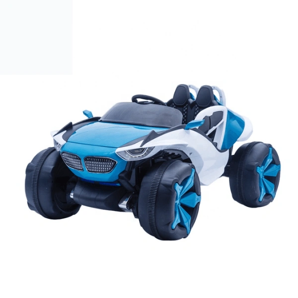 Blue & Red Beast Mode Jeep: 4x4 Electric Fun for Kids! Big Wheels Ride On!